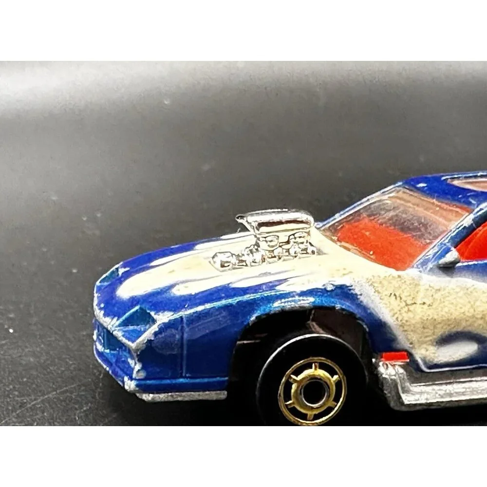Hot Wheels Blown Camaro Z28 1987 Glow in Dark Tampo Turbotrax Vtg Turbo Glo RARE